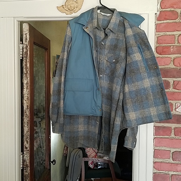 VINTAGE WOOLRICH 2 IN 1 VEST FLANNEL SIZE M - Picture 4 of 4